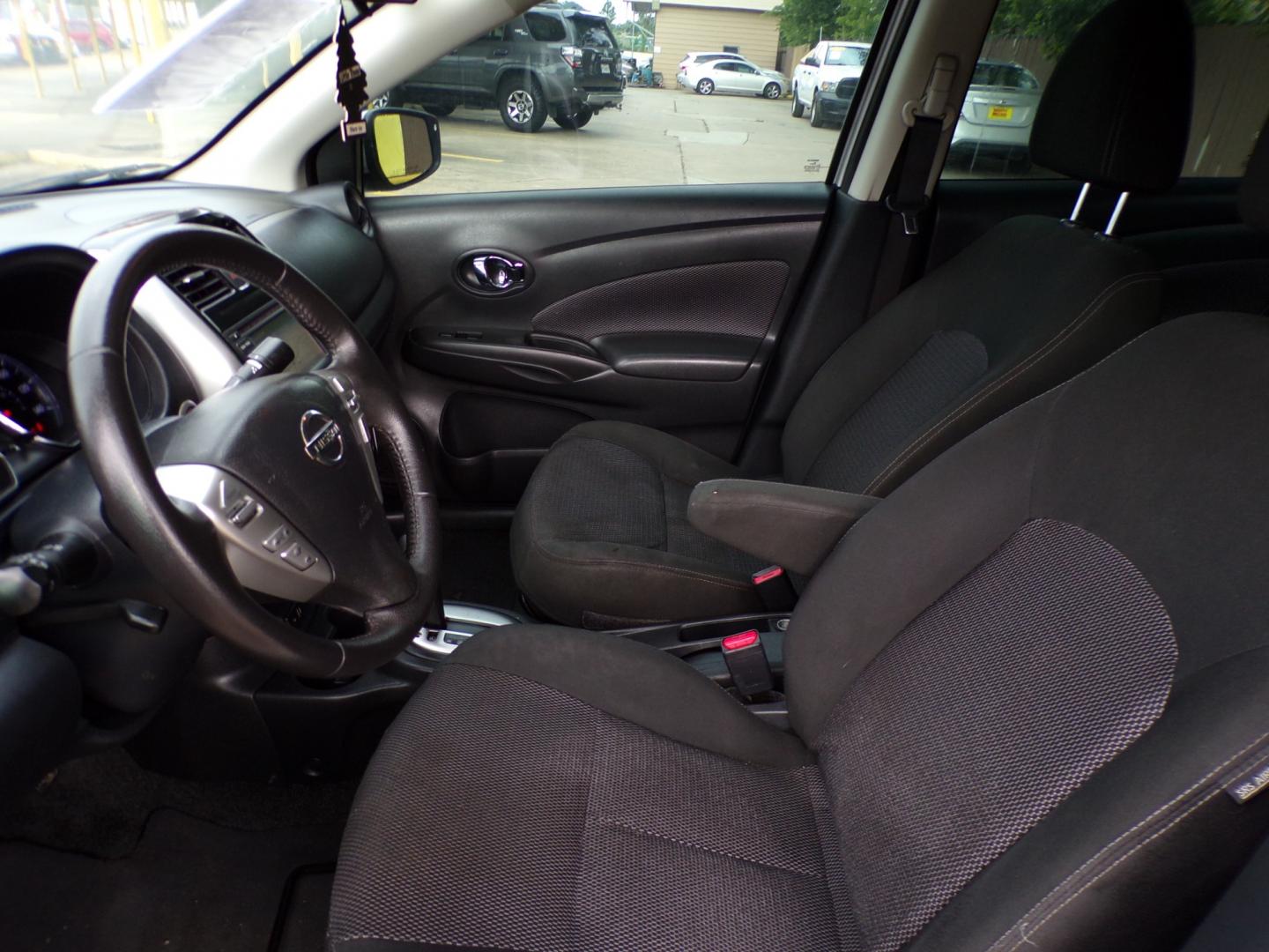 2017 Gray Nissan Versa 1.6 S 4A (3N1CN7AP5HL) with an 1.6L L4 DOHC 16V engine, 4A transmission, located at 16710 Clay Rd., Houston, TX, 77084, (281) 859-7900, 29.834864, -95.656166 - Low Down. Low Payments. - Photo#5